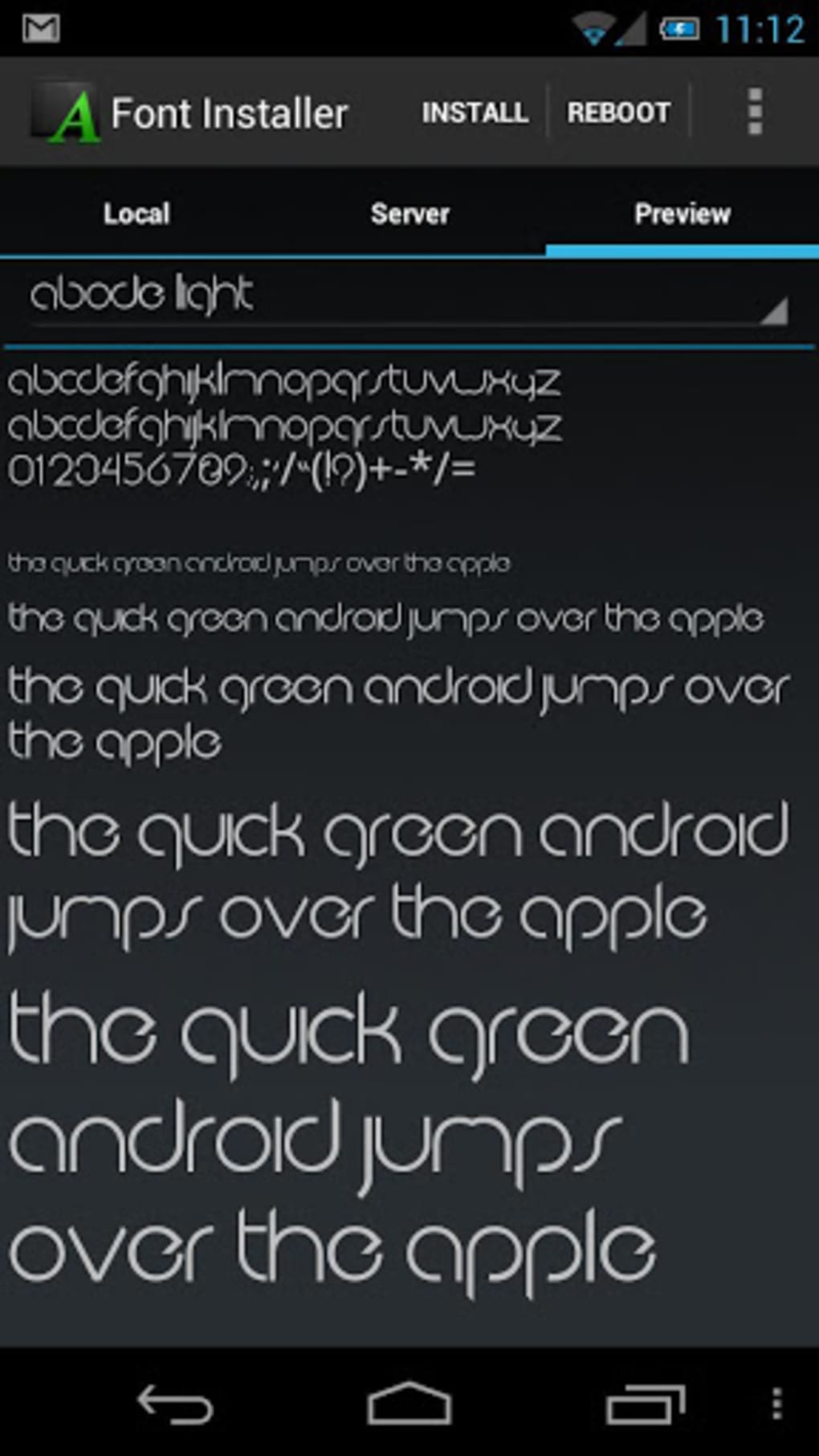 Fonts for android apps